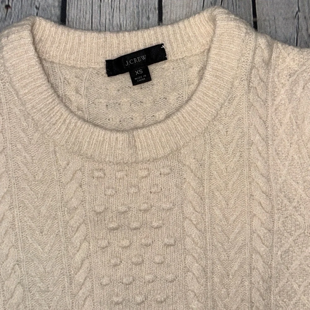 J. Crew Cable Crewneck Sweater